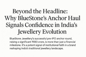 Beyond the Headline: Why BlueStone's Anchor Haul Signals Confidence in India's Jewellery Evolution