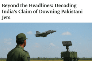 Beyond the Headlines: Decoding India's Claim of Downing Pakistani Jets 