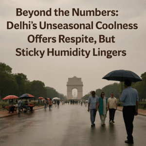 Beyond the Numbers: Delhi's Unseasonal Coolness Offers Respite, But Sticky Humidity Lingers 