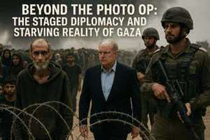 Beyond the Photo Op: The Staged Diplomacy and Starving Reality of Gaza