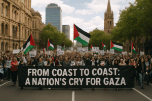 From Coast to Coast: A Nation's Cry for Gaza Echoes in Australian Cities 1 From Coast to Coast: A Nation's Cry for Gaza Echoes in Australian Cities