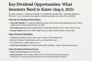 Key Dividend Opportunities: What Investors Need to Know (Aug 6, 2025)