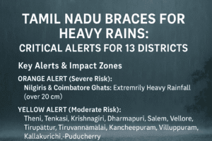 Tamil Nadu Braces for Heavy Rains: Critical Alerts for 13 Districts