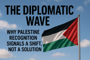 The Diplomatic Wave: Why Palestine Recognition Signals a Shift, Not a Solution 1 The Diplomatic Wave: Why Palestine Recognition Signals a Shift, Not a Solution