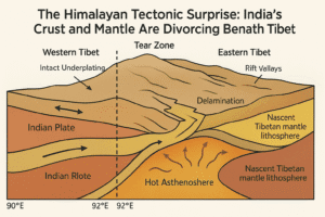 The Himalayan Tectonic Surprise: India's Crust and Mantle Are Divorcing Beneath Tibet