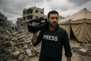 The Unseen War: The Journalists of Gaza Reporting from the Edge of Survival