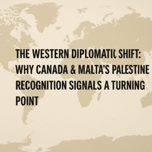 The Western Diplomatic Shift: Why Canada & Malta's Palestine Recognition Signals a Turning Point