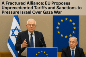 A Fractured Alliance: EU Proposes Unprecedented Tariffs and Sanctions to Pressure Israel Over Gaza War 