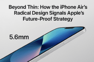 Beyond Thin: How the iPhone Air's Radical Design Signals Apple's Future-Proof Strategy 1 Beyond Thin: How the iPhone Air's Radical Design Signals Apple's Future-Proof Strategy