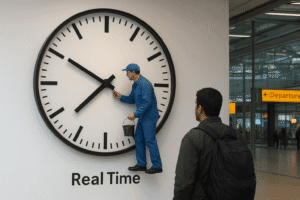 Beyond Timekeeping: How Maarten Baas's 'Real Time' Clock at Amsterdam Airport Captivates the World