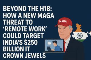 Beyond the H1B: How a New MAGA Threat to "Remote Work" Could Target India's $250 Billion IT Crown Jewels 