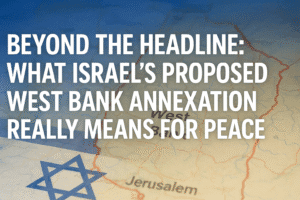 Beyond the Headline: What Israel's Proposed West Bank Annexation Really Means for Peace