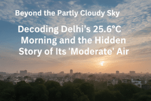 Beyond the Partly Cloudy Sky: Decoding Delhi’s 25.6°C Morning and the Hidden Story of Its "Moderate" Air