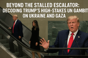 Beyond the Stalled Escalator: Decoding Trump’s High-Stakes UN Gambit on Ukraine and Gaza 