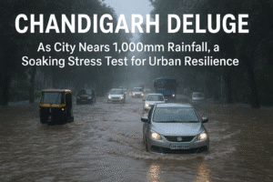 Chandigarh Deluge: As City Nears 1,000mm Rainfall, a Soaking Stress Test for Urban Resilience 
