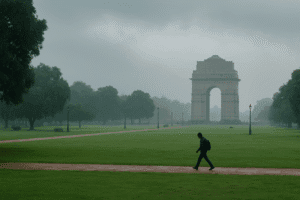 Delhi's Respite: A Cool Morning Amidst a Broader Monsoon Crisis 