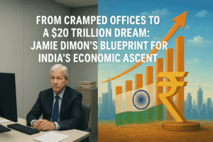 From Cramped Offices to a $20 Trillion Dream: Jamie Dimon’s Blueprint for India’s Economic Ascent