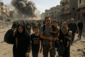 Gaza City Exodus: Amid Deadly Strikes and Hostage Warnings, A Deepening Humanitarian Catastrophe