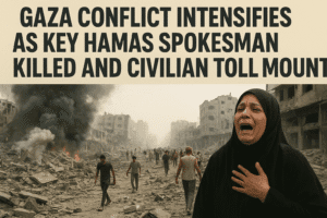 Gaza Conflict Intensifies as Key Hamas Spokesman Killed and Civilian Toll Mounts 