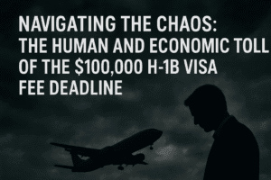 Navigating the Chaos: The Human and Economic Toll of the $100,000 H-1B Visa Fee Deadline