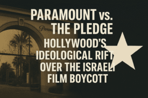 Paramount vs. The Pledge: Hollywood’s Ideological Rift Over the Israeli Film Boycott