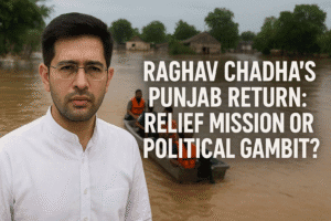 Raghav Chadha’s Punjab Return: Relief Mission or Political Gambit?