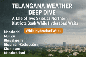Telangana Weather Deep Dive: A Tale of Two Skies as Northern Districts Soak While Hyderabad Waits 