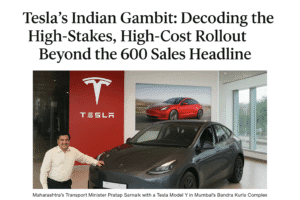 Tesla's Indian Gambit: Decoding the High-Stakes, High-Cost Rollout Beyond the 600 Sales Headline 