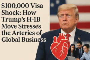 The $100,000 Visa Shock: How Trump’s H-1B Move Stresses the Arteries of Global Business