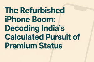 The Refurbished iPhone Boom: Decoding India's Calculated Pursuit of Premium Status