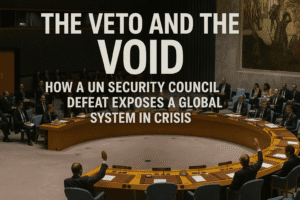 The Veto and the Void: How a UN Security Council Defeat Exposes a Global System in Crisis