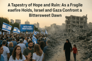A Tapestry of Hope and Ruin: As a Fragile Ceasefire Holds, Israel and Gaza Confront a Bittersweet Dawn
