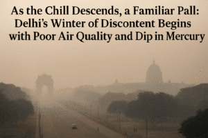 As the Chill Descends, a Familiar Pall: Delhi's Winter of Discontent Begins with Poor Air Quality and Dip in Mercury 
