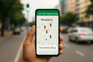 Bengaluru's Digital Green Wave: How Live Traffic Signal Timings on Mappls Could Redefine Urban Commuting