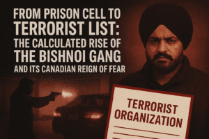 From Prison Cell to Terrorist List: The Calculated Rise of the Bishnoi Gang and Its Canadian Reign of Fear