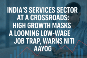 India's Services Sector at a Crossroads: High Growth Masks a Looming Low-Wage Job Trap, Warns NITI Aayog 