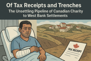 Of Tax Receipts and Trenches: The Unsettling Pipeline of Canadian Charity to West Bank Settlements