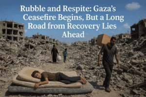 Rubble and Respite: Gaza's Ceasefire Begins, But a Long Road from Recovery Lies Ahead