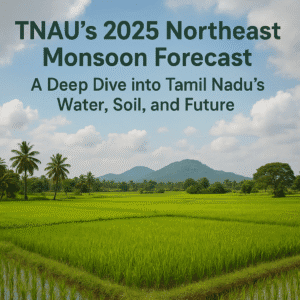 TNAU's 2025 Northeast Monsoon Forecast: A Deep Dive into Tamil Nadu's Water, Soil, and Future