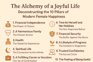 The Alchemy of a Joyful Life: Deconstructing the 10 Pillars of Modern Female Happiness