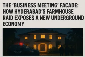 The "Business Meeting" Facade: How Hyderabad's Farmhouse Raid Exposes a New Underground Economy