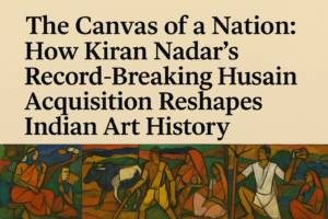 The Canvas of a Nation: How Kiran Nadar's Record-Breaking Husain Acquisition Reshapes Indian Art History
