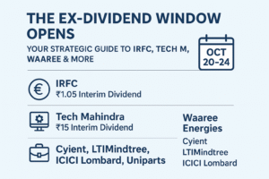 The Ex-Dividend Window Opens: Your Strategic Guide to IRFC, Tech M, Waaree & More (Oct 20-24)