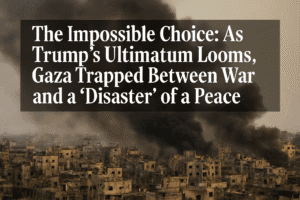 The Impossible Choice: As Trump’s Ultimatum Looms, Gaza Trapped Between War and a "Disaster" of a Peace 