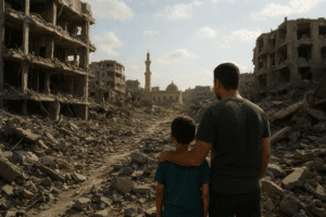 The Shadow of Anniversaries: As Israel and Hamas Talk in Egypt, Hope Confronts a Legacy of Ruin 