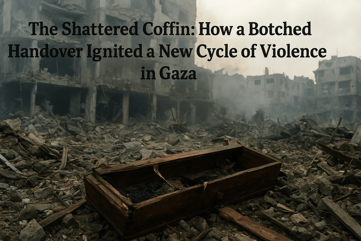 The Shattered Coffin: How a Botched Handover Ignited a New Cycle of Violence in Gaza 