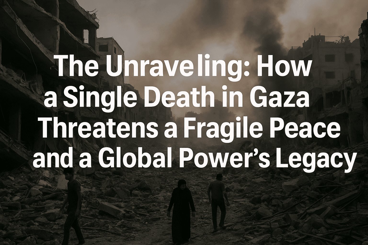 The Unraveling: How a Single Death in Gaza Threatens a Fragile Peace and a Global Power’s Legacy 