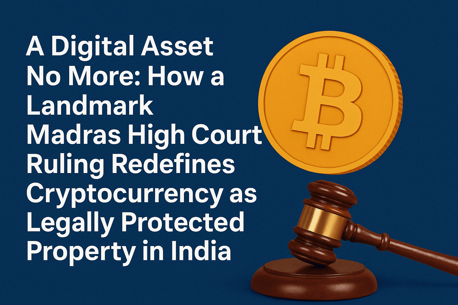 A Digital Asset No More: How a Landmark Madras High Court Ruling Redefines Cryptocurrency as Legally Protected Property in India 