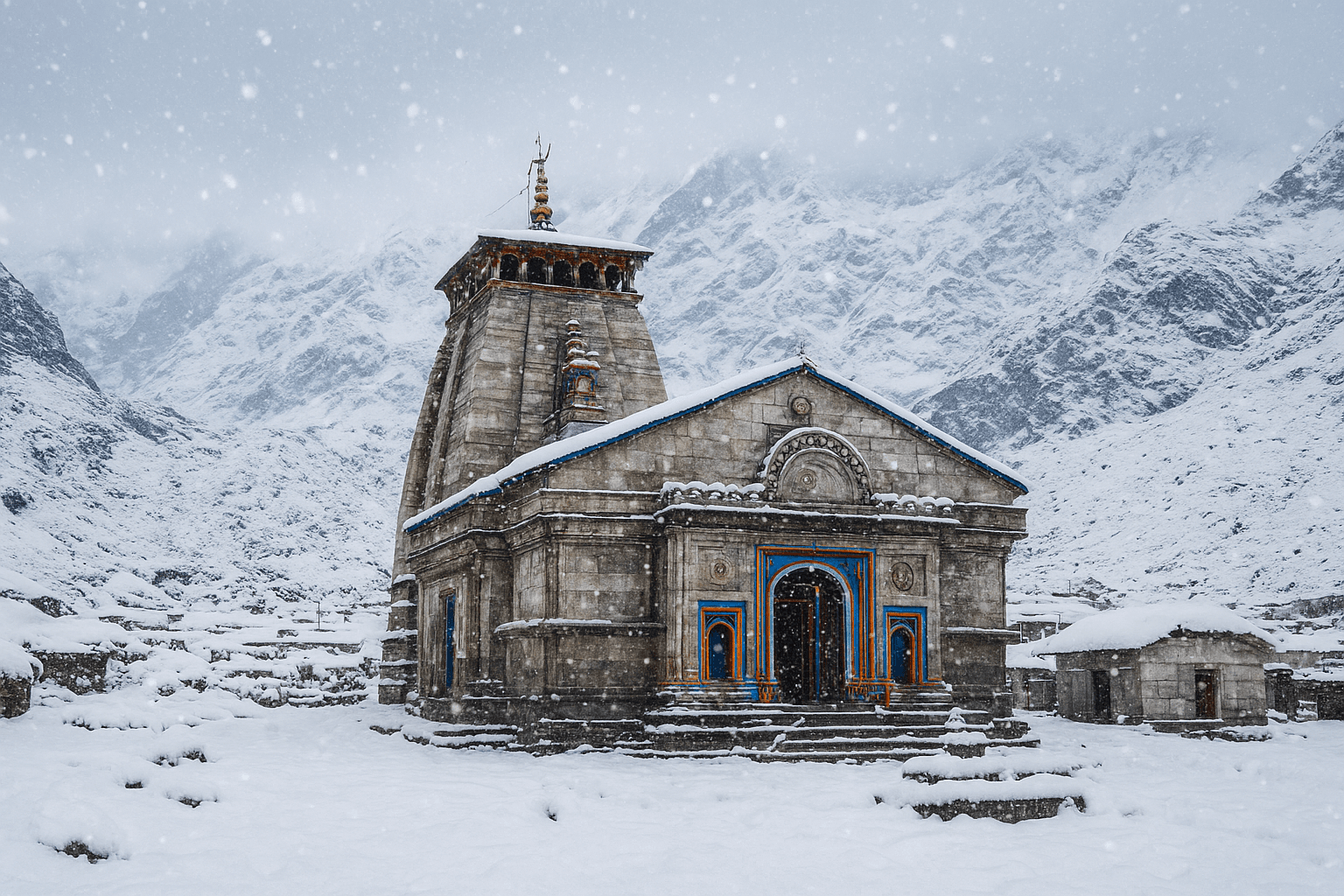 A Divine Blanket: Kedarnath and Badrinath Awaken to the Season’s First Snow 