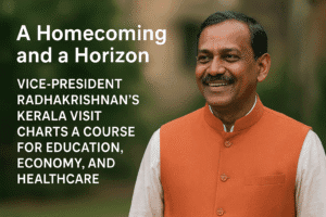 A Homecoming and a Horizon: Vice-President Radhakrishnan’s Kerala Visit Charts a Course for Education, Economy, and Healthcare 